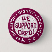CRPD Knopf Button (Vorderseite)