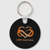 Crps Awareness Chronic Pain Orange Ribbon Rsd Crps Schlüsselanhänger (Vorderseite)