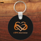 Crps Awareness Chronic Pain Orange Ribbon Rsd Crps Schlüsselanhänger (Vorderseite)