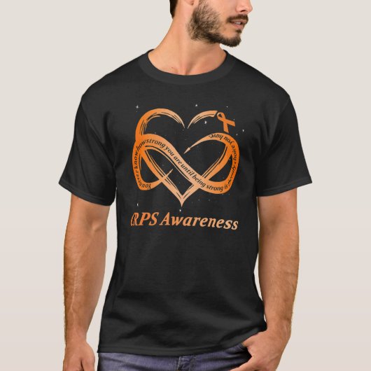Crps Awareness Chronic Pain Orange Ribbon Rsd Crps T-Shirt (Vorderseite)