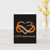 CRPS Awareness Chronische Schmerzen Orange Ribbon  Karte (Gelbe Blume)