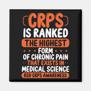 CRPS Awareness Chronische Schmerzen Orange Ribbon  Magnet
