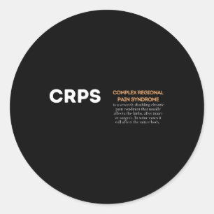 Crps Awareness - Complex Regional Pain Syndrome Runder Aufkleber