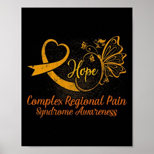 CRPS Awareness Complex Regional Pain Synve Nove Poster (Vorne)