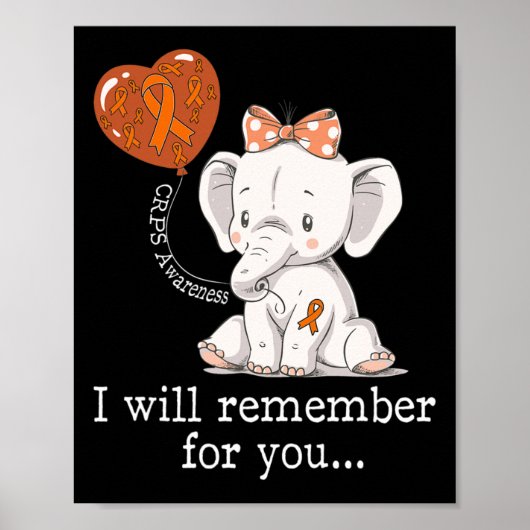 Crps Awareness Elephant Poster (Vorne)