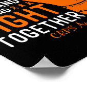 Crps Awareness Family Fight Support Boxhandschuh Poster (Ecke)