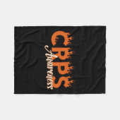 Crps Awareness Flames Fleecedecke (Vorderseite (Horizontal))