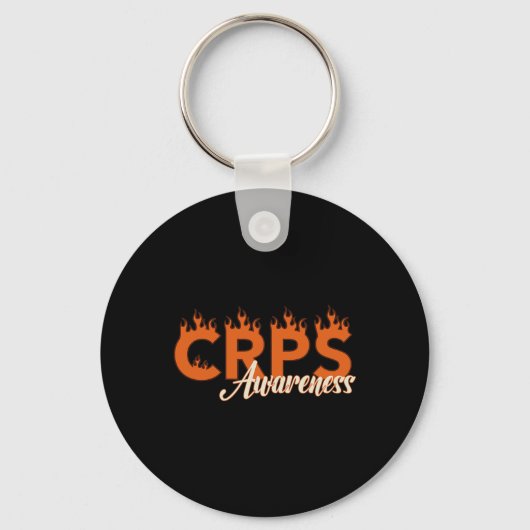 Crps Awareness Flames Schlüsselanhänger (Vorderseite)