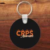 Crps Awareness Flames Schlüsselanhänger (Vorderseite)