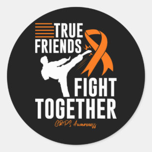 Crps Awareness Friend Support Martial Arts Runder Aufkleber