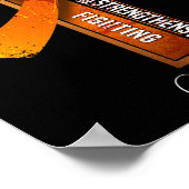 Crps Awareness Orange Ribbon Christlich Cross Poster (Ecke)