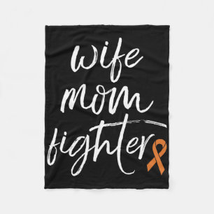 Crps Awareness Orange Ribbon Ehefrau Mama Kämpfen Fleecedecke