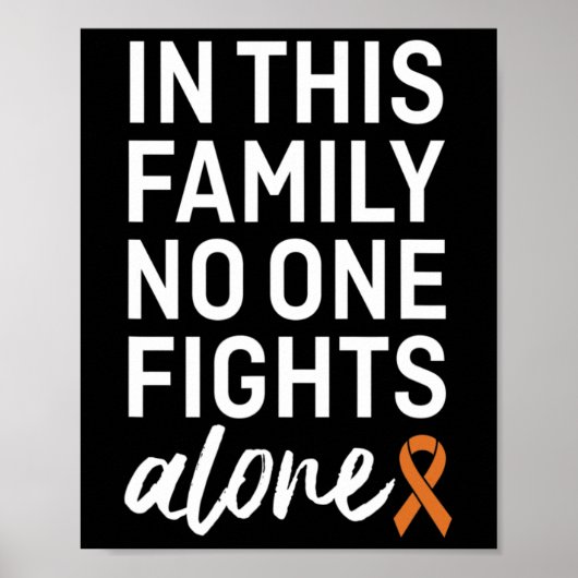 Crps Awareness Orange Ribbon Family Support Group Poster (Vorne)