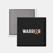 Crps Awareness Orange Ribbon Krieger Magnet (Vorderseite/Rückseite)
