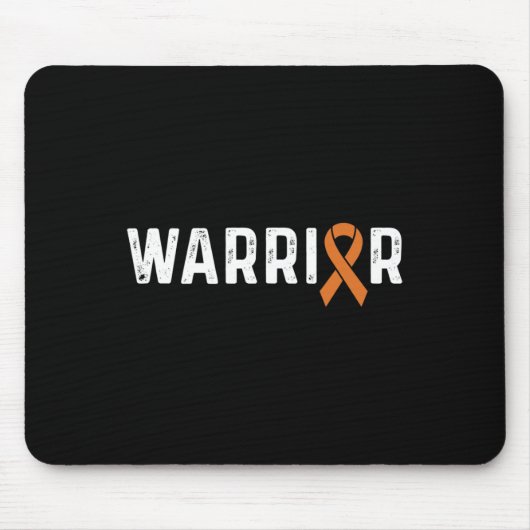 Crps Awareness Orange Ribbon Krieger Mousepad (Vorne)
