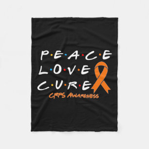 Crps Awareness Peace Liebe Cure Fleecedecke