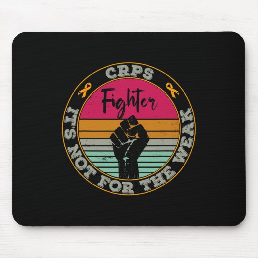 Crps Awareness Retro Kämpfer Krieger Idee Männer F Mousepad (Vorne)