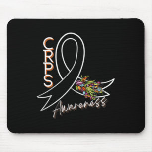 Crps Awareness Ribbon - Vorderseite und Rückseite Mousepad