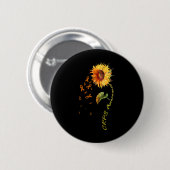 Crps Awareness Sonnenblumen T-Shirts Button (Vorne & Hinten)