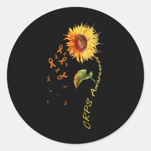 Crps Awareness Sonnenblumen T-Shirts Runder Aufkleber