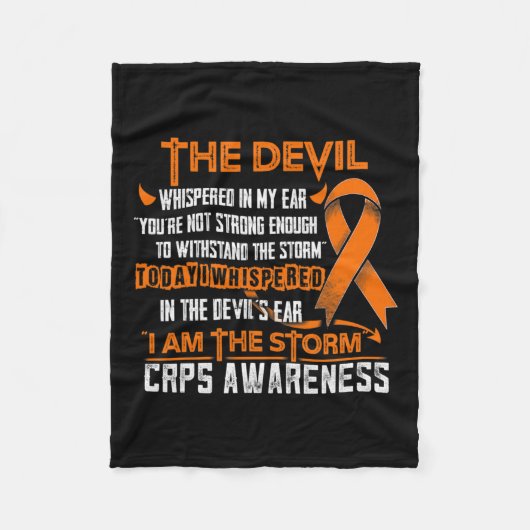 Crps Bewusstsein, dass ich der Sturmteufel bin Fleecedecke (Vorderseite)