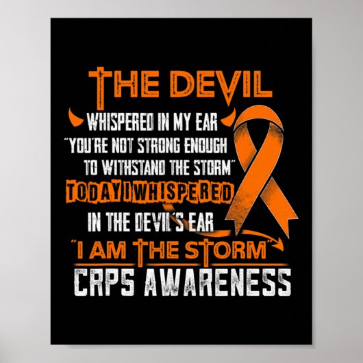 Crps Bewusstsein, dass ich der Sturmteufel bin Poster (Vorne)