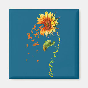 CRPS-Bewusstseins-Sonnenblumen-Kunstwerk Magnet