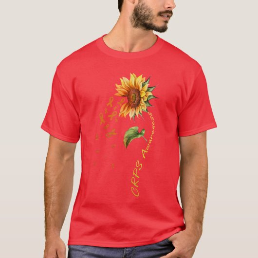 CRPS-Bewusstseinssonnenblumen-Junge T-Shirt (Vorderseite)