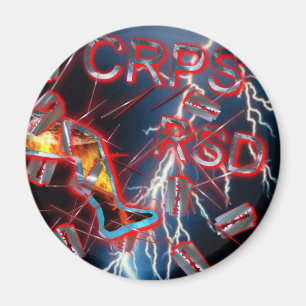 CRPS blauer Blitz-Rasierklingen-u. Nadel-Magnet Magnet