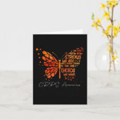 CRPS Butterfly Orange Ribbon CRPS Bewusstsein Karte (Gelbe Blume)