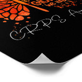 CRPS Butterfly Orange Ribbon CRPS Bewusstsein Poster (Ecke)