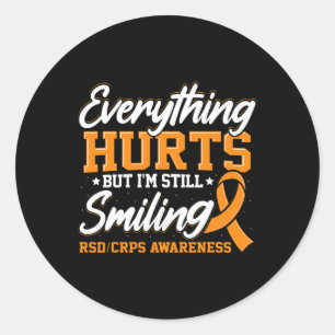 Crps Complex Regional Pain Syndrome Awareness Nove Runder Aufkleber
