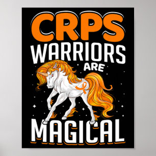 Crps-Krieger sind magische Einhorn-Orange Ribbon A Poster