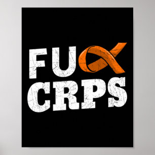 Crps Orange Ribbon Causalgie Reflex Neurovaskuläre Poster