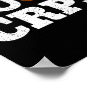 Crps Orange Ribbon Causalgie Reflex Neurovaskuläre Poster (Ecke)