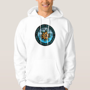 CRPS/RSD blaue Blitz-Rasierklingen u. Logo Hoodie