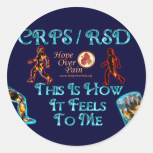 CRPS RSD dieses ist, wie es zu mir HOPFEN glaubt Runder Aufkleber