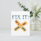 CRPS / RSD Fix! Band X Postkarte (Stehend Vorderseite)