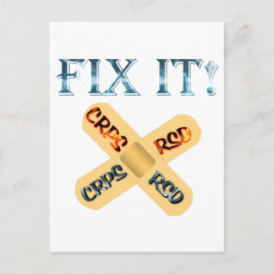 CRPS / RSD Fix! Band X Postkarte