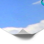 CRPS / RSD I Choose Hope Over Pain Blue Sky & Clou Poster (Ecke)