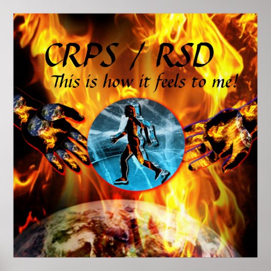 CRPS/RSD So fühlt es sich für mich an! Blzn Poster (Vorne)