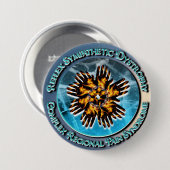 CRPS/RSD TürkisCirclet Button (Vorne & Hinten)