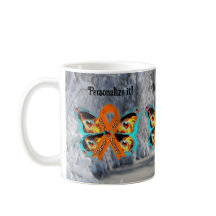 CRPS RSD Warrior Survivor Ribbon Butterfly Feuer