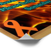 CRPS-Sensibilisierungspaket mit gedruckter Rahmeng Poster (Ecke)