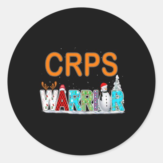 Crps Warrior Awareness Runder Aufkleber (Vorderseite)