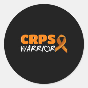 Crps Warrior Complex Regional Pain Syndrome Orange Runder Aufkleber