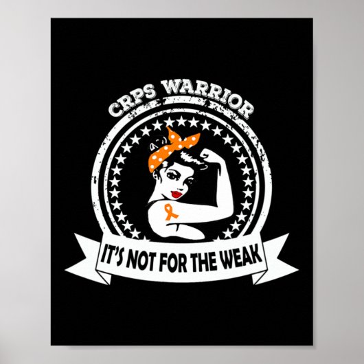 CRPS-Warrior nicht für die schwache Orangefarbene  Poster (Vorne)