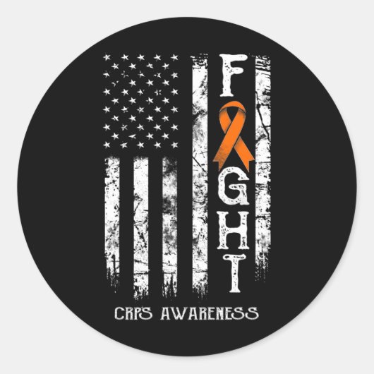 Crps Warrior US Flag Rsd Crps Bewusstsein Runder Aufkleber (Vorderseite)