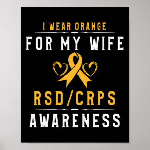Crpsrsd Awareness Orange Ribbon T-Shirt Geschenk f Poster