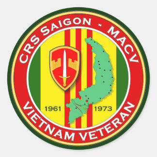 CRS Saigon 2 - ASA Vietnam Runder Aufkleber